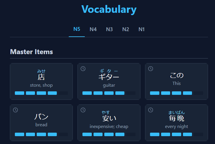 Vocabulary Page